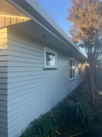 Side of House being painted